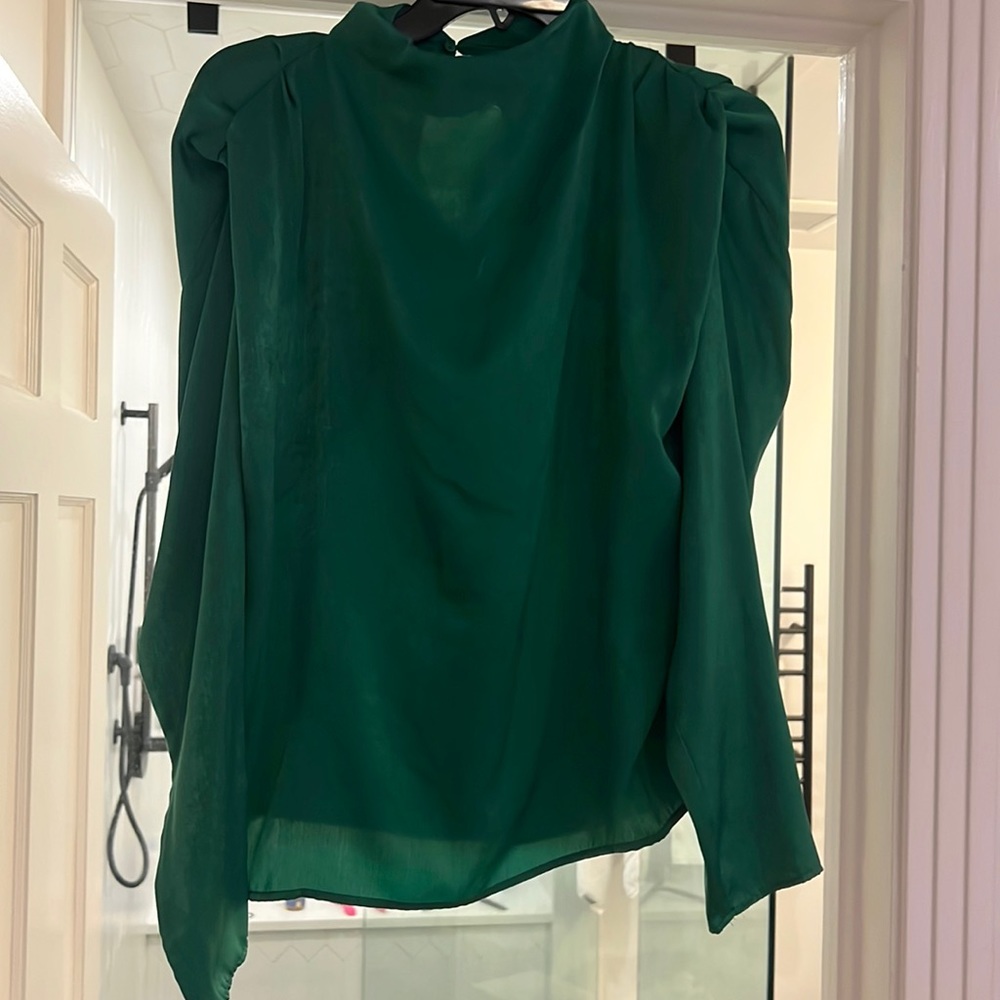 Green Zara top